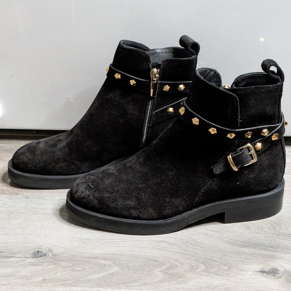 La Canadienne Bruni Suede Ankle Boots 7.5, New, never worn - no box